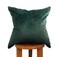 Luxor Emerald Velvet Pillow Cover – 20" Square with Tassel Accents | Busa Designs